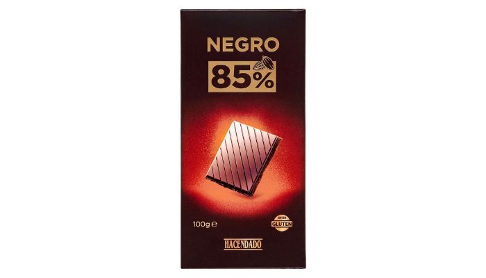 Chocolate negro 85% cacao de Hacendado
